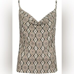Bishop and Young Women's Cami Small Spaghetti Strap Tank Audrina - Shimmer Print